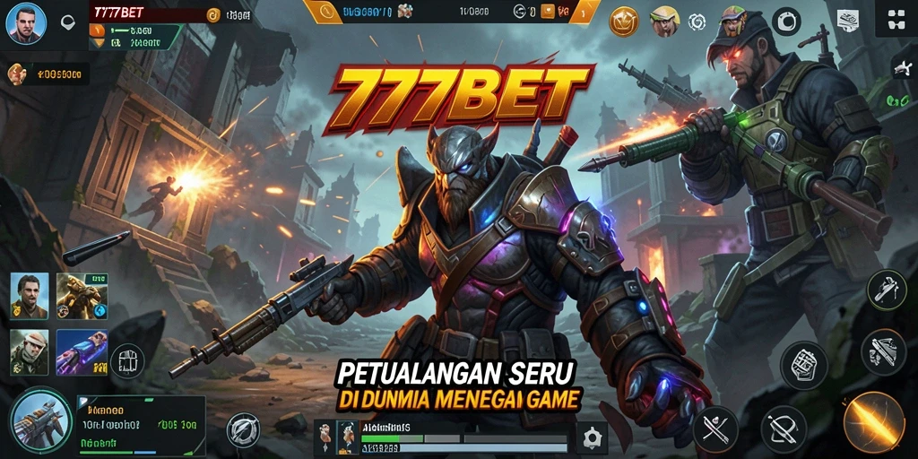 Tampilan gameplay 777BET yang menegangkan dan petualangan seru.