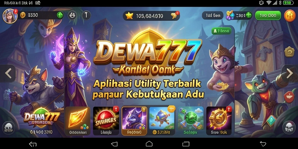 Tampilan antarmuka DEWA777 yang bersih dan mudah digunakan.