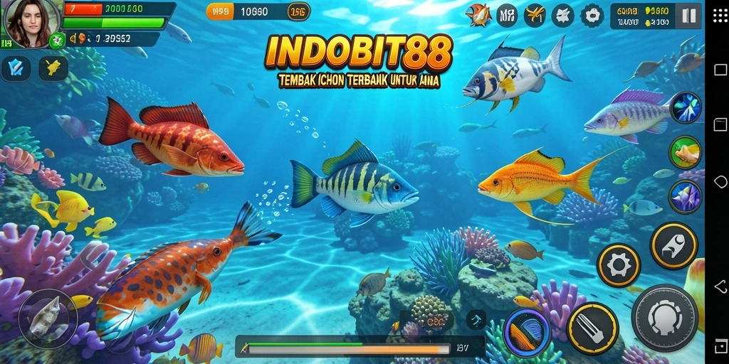 Gameplay seru Tembak Ikan di INDOBIT88.