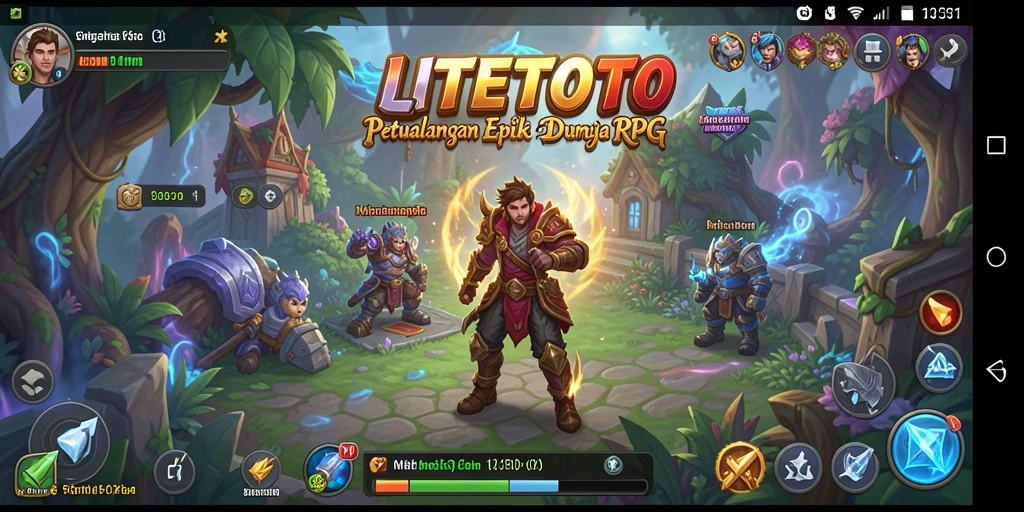 Gameplay LITETOTO menampilkan aksi seru dan petualangan mendebarkan.