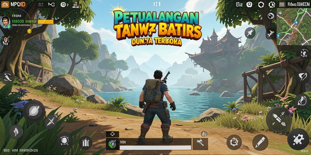 Tangkapan layar MPOID menampilkan eksplorasi dalam dunia terbuka yang menakjubkan.
